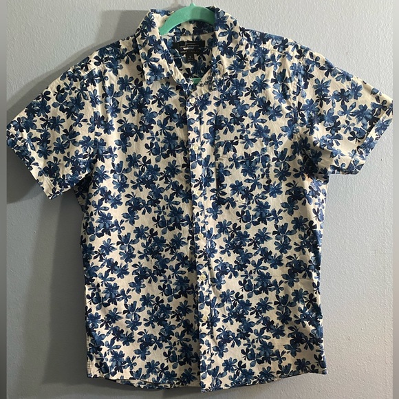 Marc Anthony Slim Fit Floral Shirt - Picture 1 of 4
